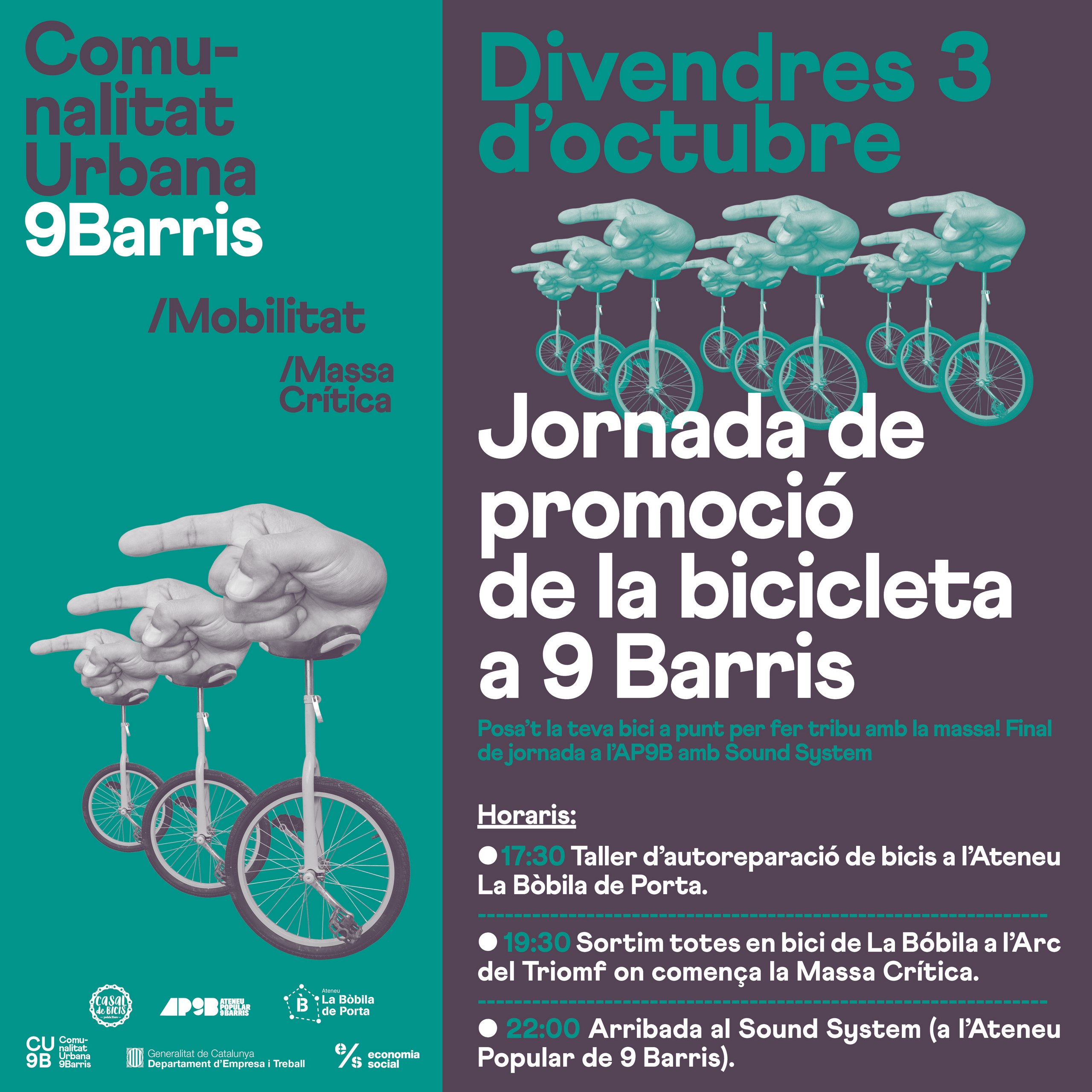 Imatge pels mitjans: Mobilitat activa_promoció de l&#39;ús de la bicicleta a partir de tallers amb reutilització de bicis i eines de reparació