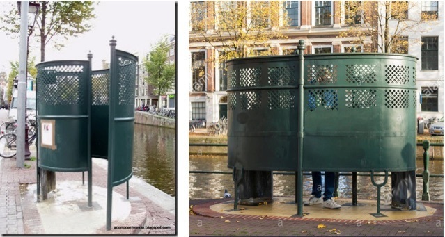 Imatge pels mitjans: Instal·lació en via pública d'URINARIS masculins d'ús PÚBLIC